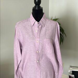 Banana Republic Purple Casual Button Down Shirt